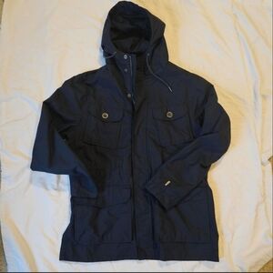 Timberland Men's Navy Hooded Rainjacket